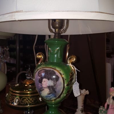 Signed Royal Vienna Portrait Lamp