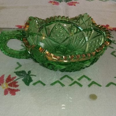 McKee Antique Pattern Glass Candy Dish