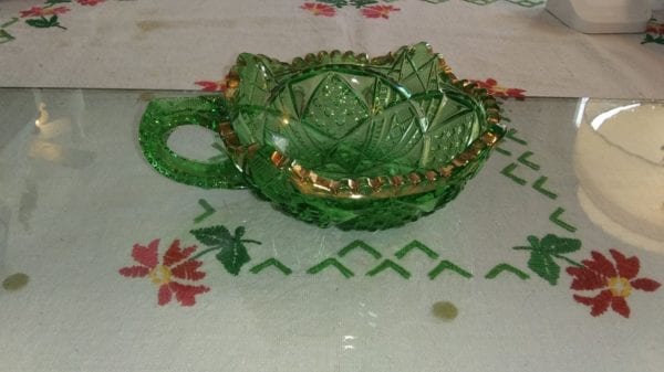 McKee Antique Pattern Glass Candy Dish
