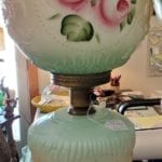 GWTW Lamp Wheat and Wagon