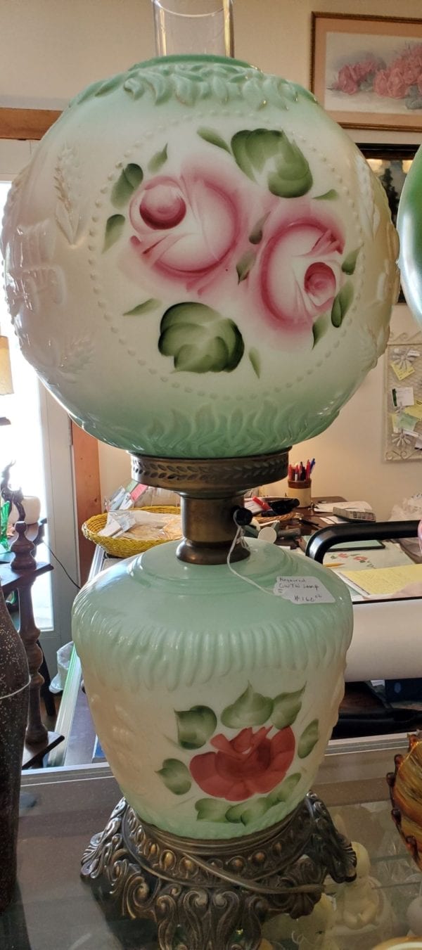 GWTW Lamp Wheat and Wagon