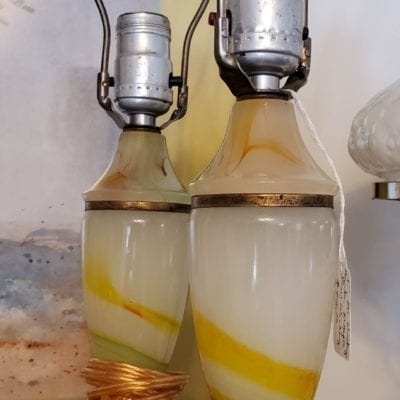 Vintage Pr Agate Lamps