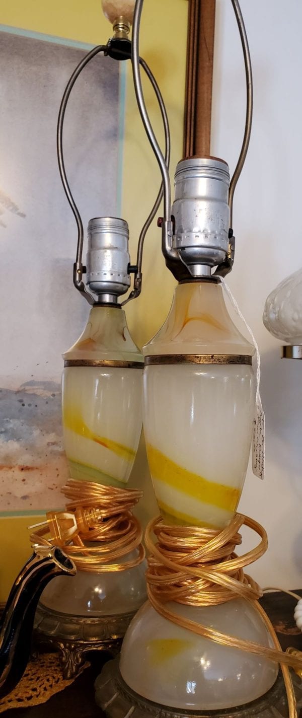 Vintage Pr Agate Lamps