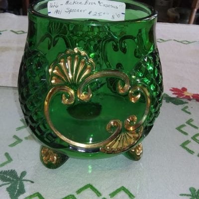McKee Bros Antique Green Glass