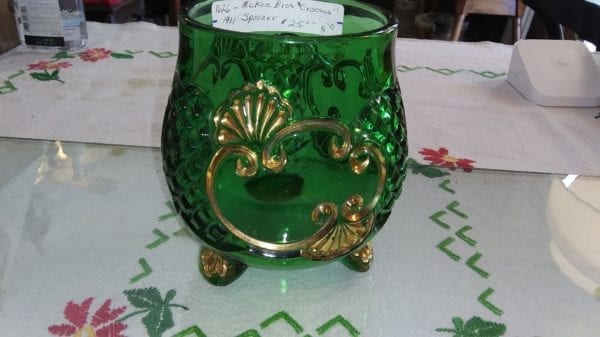 McKee Bros Antique Green Glass