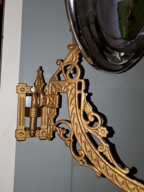 Bradley Hubbard Bracket 1800's Oil Lamp - Image 5