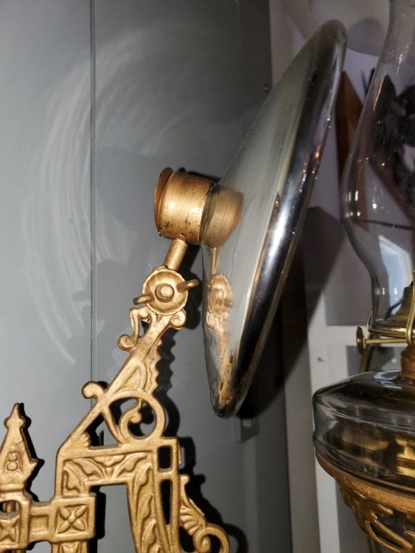 Bradley Hubbard Bracket 1800's Oil Lamp - Image 3