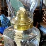 Pattern Glass Oil Lamp