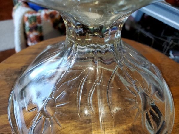 Pattern Glass Oil Lamp - Image 6