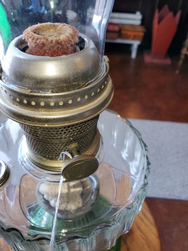 Aladdin Oil Lamp w/ Green Base - Image 5