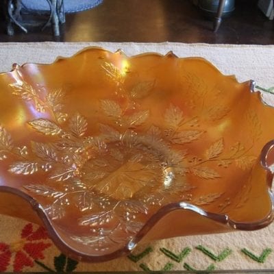 Fenton Carnival Glass Bowl