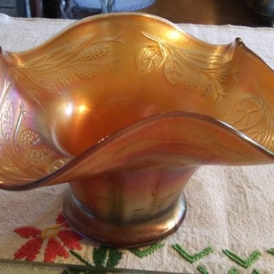 Fenton Carnival Glass Bowl