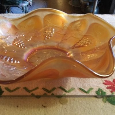Dugan Carnival Glass Bowl