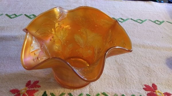 Fenton Carnival Glass Bowl