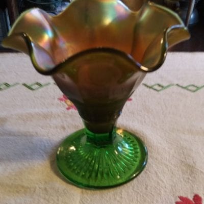 Northwood Carnival Glass Vase (Rare)
