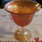 Fenton Carnival Glass Goblet (Rare)