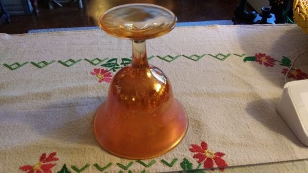 Fenton Carnival Glass Goblet (Rare) - Image 4