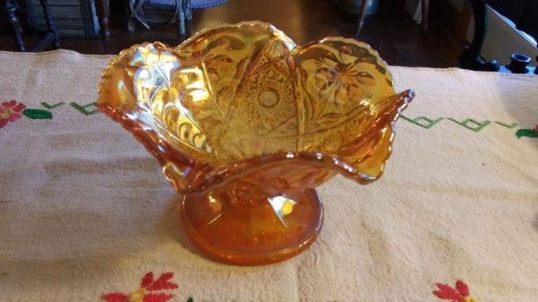 Imperial Carnival Glass Compote