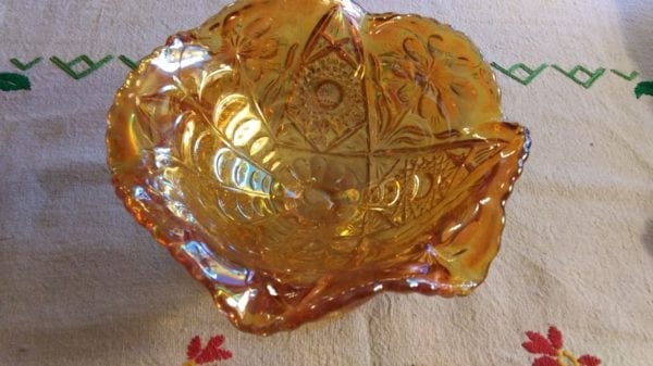 Imperial Carnival Glass Compote - Image 3