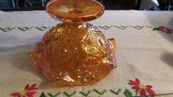 Imperial Carnival Glass Compote - Image 4