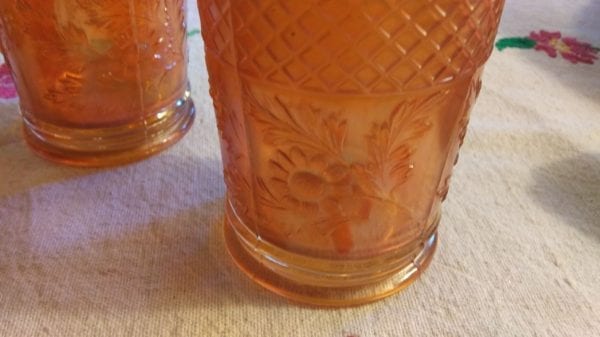 Dugan Carnival Glass Tumblers (4 set) - Image 3