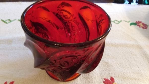 Fenton Ruby Jar and Lid - Image 6
