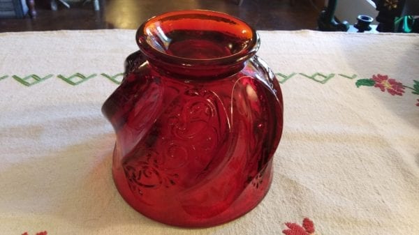 Fenton Ruby Jar and Lid - Image 5