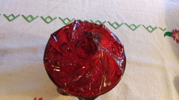 Fenton Ruby Jar and Lid - Image 4