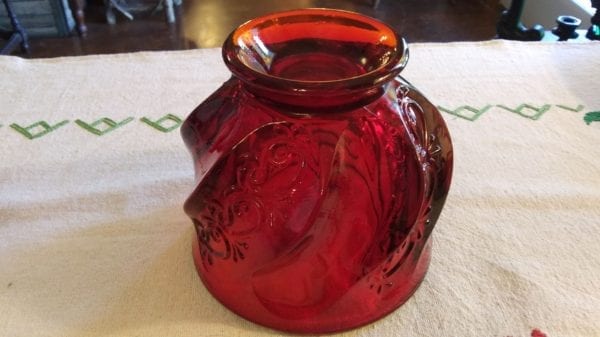 Fenton Ruby Jar and Lid - Image 3