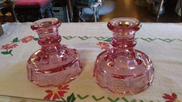 Fenton Pink Candlesticks (Pr) - Image 6