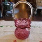 Fenton Cranberry Basket