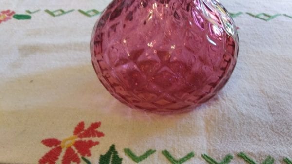 Fenton Cranberry Basket - Image 4