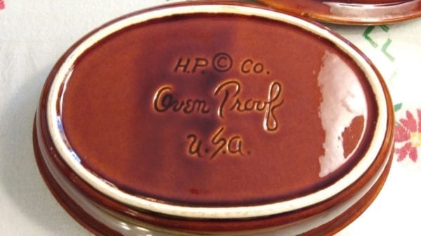 Hull Brown Drip Oval Baking Dish w/Lid - Image 8