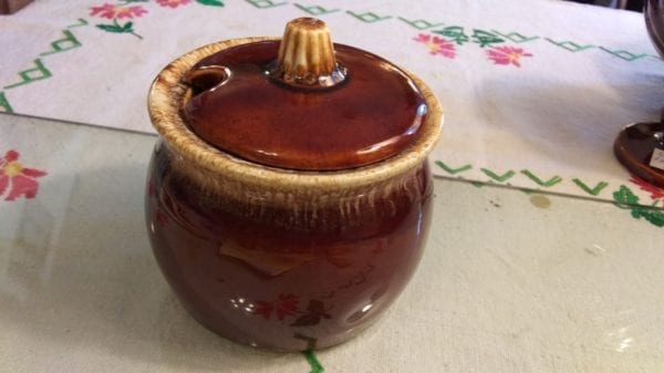 Hull Brown Drip Marmalade Bowl with Lid - Image 3