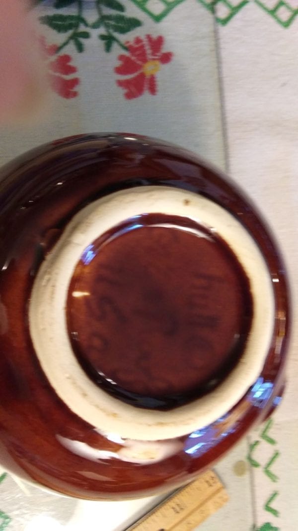 Hull Brown Drip Ball Pitcher with Lid - Image 3
