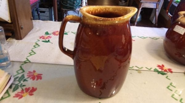 Hull Brown Drip Milk Pitcher, Qt