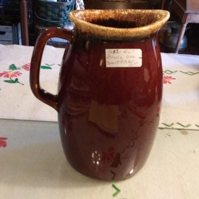 Hull Brown Drip Milk Pitcher Qt
