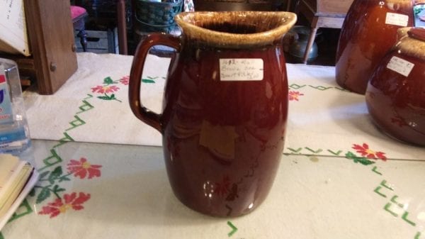 Hull Brown Drip Milk Pitcher Qt