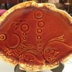 Hull Brown Drip Fish Platter