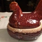 Hull Brown Drip Nesting Hen Casserole w/lid