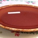 Hull Brown Drip Platter Oval