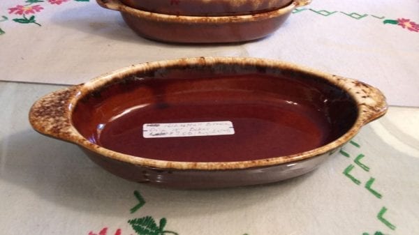 Hull Brown Drip Augratin Casserole Dish