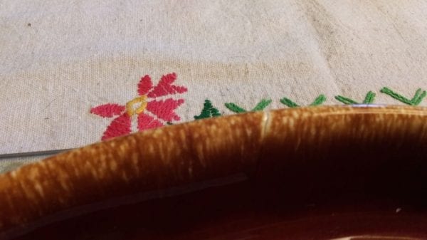 Hull Brown Drip Augratin Casserole Dish (Has Mfg Flaw) - Image 2
