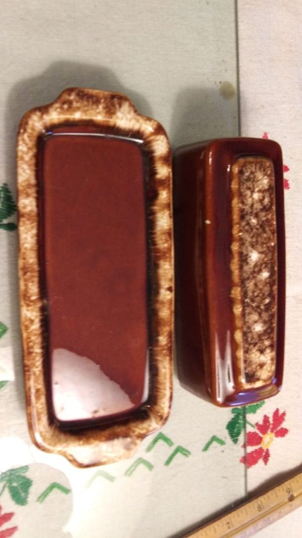 Hull Brown Drip Butter Dish - Image 2