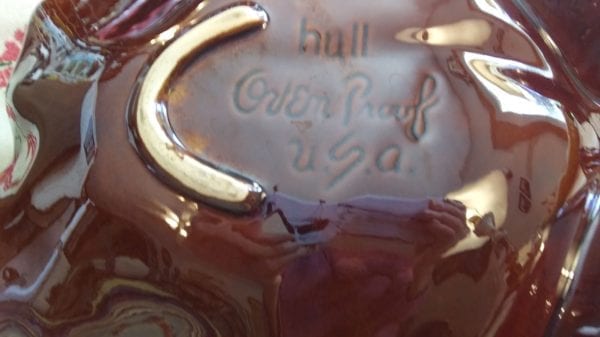 Hull Brown Drip Lg. Leaf Shaped Chip and Dip Bowl - Image 4