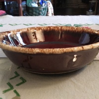 Hull Brown Drip Small Tabbed Baker Dish