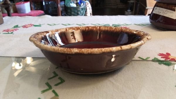 Hull Brown Drip Small Tabbed Baker Dish
