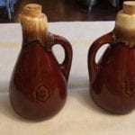 McCoy Brown Drip Oil and Vinegar Set