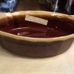 McCoy Brown Drip Serving Bowl. #7071