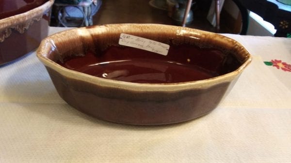 McCoy Brown Drip Serving Bowl. #7071